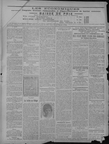31/12/1920 - La Dépêche républicaine de Franche-Comté [Texte imprimé]