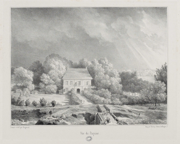 Vue du Paquier [image fixe] : [Dôle] / dessiné et lithe par Fragonard  ; Imp. par Thierry frères, Cité Bergère, 1 : Impr. Thierry frères, 1800/1899
