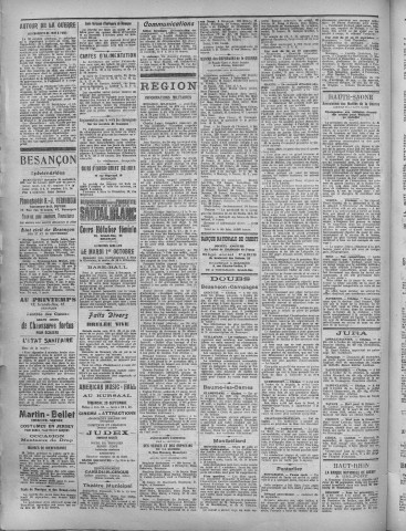 29/09/1918 - La Dépêche républicaine de Franche-Comté [Texte imprimé]