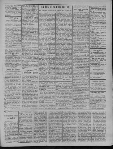 27/07/1923 - La Dépêche républicaine de Franche-Comté [Texte imprimé]