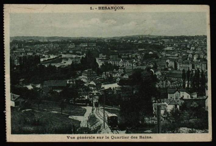 Besançon - Besançon - Vue générale sur le Quartier des Bains. [image fixe] , Besançon : Etablissements C. Lardier - Besançon (Doubs), 1904/1930