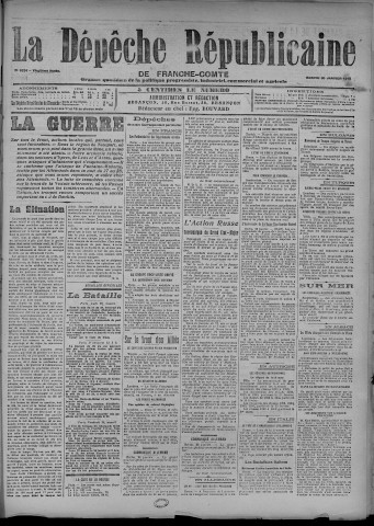 30/01/1915 - La Dépêche républicaine de Franche-Comté [Texte imprimé]