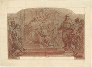 Bartolomeo di Braganza établit l'Ordre des chevaliers "Gaudenti" [Image fixe] / Vittorio Maria Bigari , [S.l.] : [s.n.], [circa 1730]