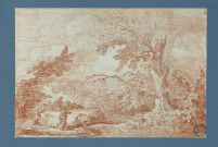 Groupe d'hommes en forêt , [France : Paris], [vers 1770]