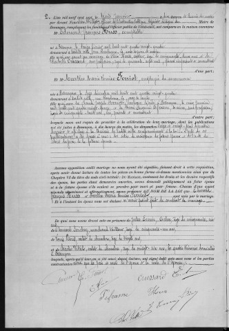 Registre des mariages, 1907