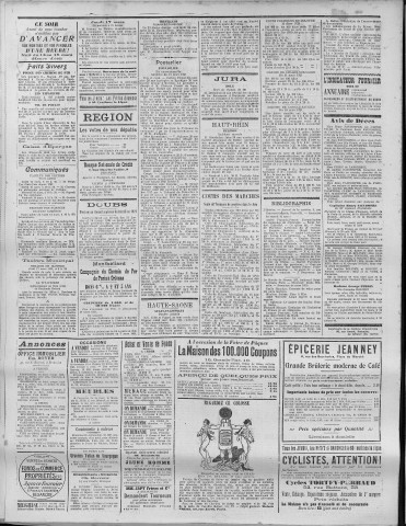 14/03/1921 - La Dépêche républicaine de Franche-Comté [Texte imprimé]