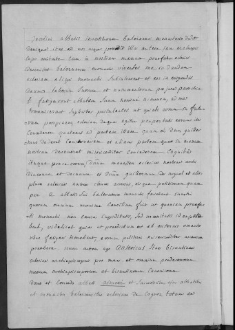 Ms Baverel 38 - Cartulaire de l'abbaye de Balerne : copie faite par l'abbé J.-P. Baverel