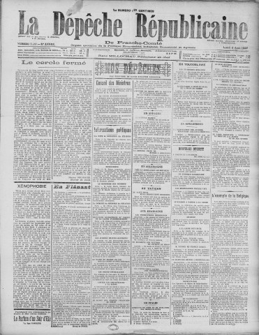 02/08/1926 - La Dépêche républicaine de Franche-Comté [Texte imprimé]