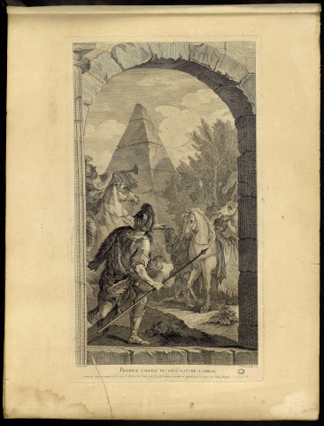 [Soldats à cheval (en Egypte?)] [image fixe] / C. Natoire pinx ; St Fessard Sculp.1757 , A Paris chez l'auteur graveur du Roi et de sa bibliothèque rue St Thomas du Louvre APDR, 1754