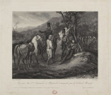 Bivouac du 3ème Régiment de Hussards commandé par le Colonel Moncey [image fixe] / Jazet sculpt.  ; Horace Vernet pinxit , Paris, 1810/1820