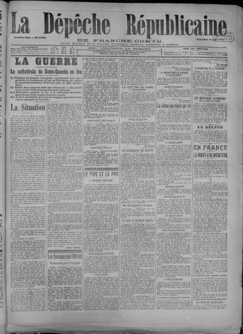 17/08/1917 - La Dépêche républicaine de Franche-Comté [Texte imprimé]