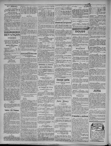17/08/1927 - La Dépêche républicaine de Franche-Comté [Texte imprimé]