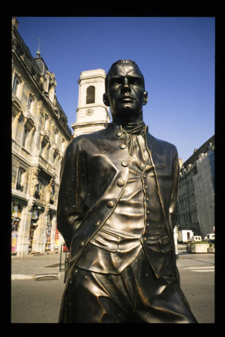Statue de Jouffroy d'Abbans quai Veil Picard.