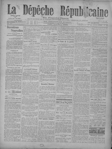 10/06/1920 - La Dépêche républicaine de Franche-Comté [Texte imprimé]