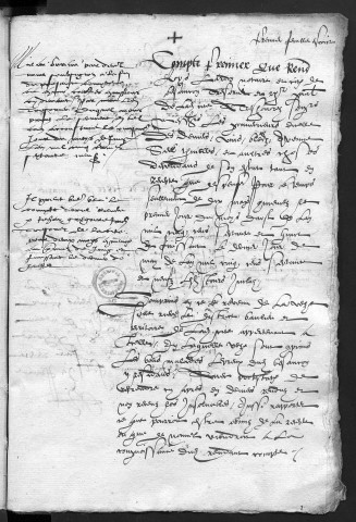 Comptes de la Ville de Besançon, recettes et dépenses, Compte de Loys Lardon (1er août 1578 - 31 mai 1579)