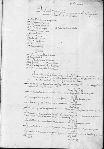 Registre des délibérations municipales 1er janvier 1607 - 17 avril 1610