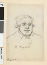 Portrait de M. d'Aigrefeuille en buste, vu de face
