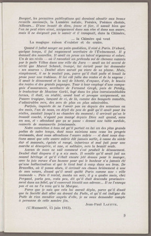 01/1935 - Bulletin / Société des amis de Léon Deubel