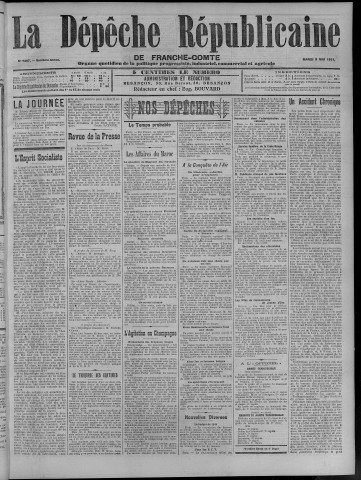 09/05/1911 - La Dépêche républicaine de Franche-Comté [Texte imprimé]