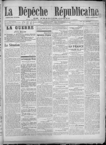 17/07/1917 - La Dépêche républicaine de Franche-Comté [Texte imprimé]