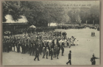 Besançon - Fêtes des 13, 14 et 15 Août 1910 - Chamars - Choeurs au Président FALLIERES. [image fixe] , 1904/1910