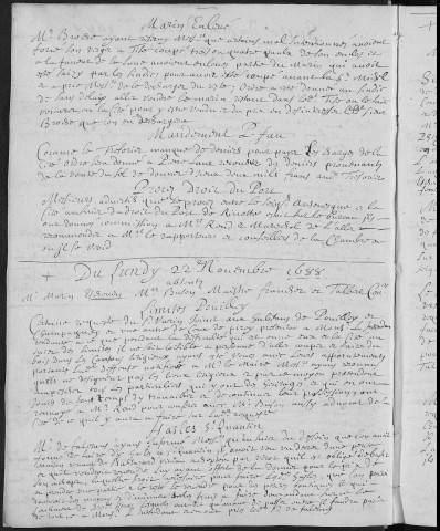 Registre des délibérations municipales 1er janvier - 31 décembre 1689