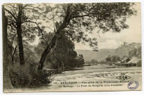 Besançon - Vue prise de la Promenade Micaud. Le Barage - Le Pont de Brégille et la Citadelle [image fixe] , 1904/1930