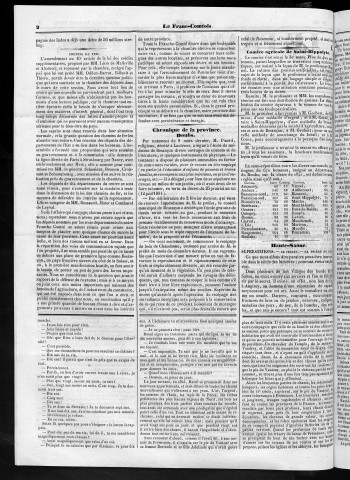14/04/1842 - Le Franc-comtois - Journal de Besançon et des trois départements