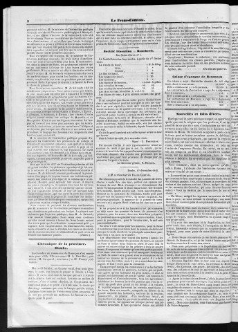 31/01/1846 - Le Franc-comtois - Journal de Besançon et des trois départements