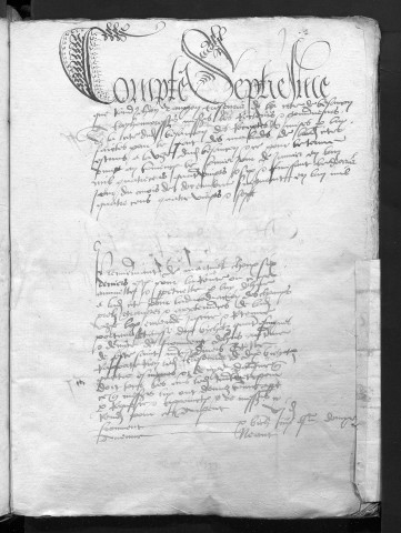 Comptes de la Ville de Besançon, recettes et dépenses, Compte de Jehan d'Auxon (1er janvier - 31 décembre 1487)