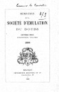 01/01/1899 - Mémoires de la Société d'émulation du Doubs [Texte imprimé]
