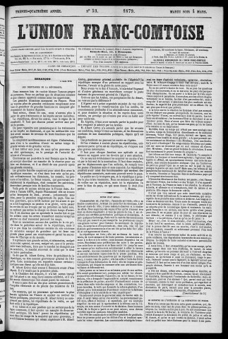 04/03/1879 - L'Union franc-comtoise [Texte imprimé]
