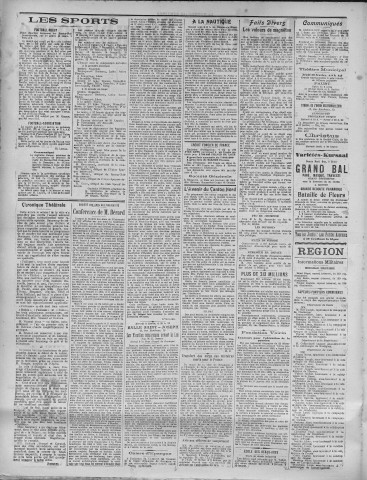 08/02/1921 - La Dépêche républicaine de Franche-Comté [Texte imprimé]