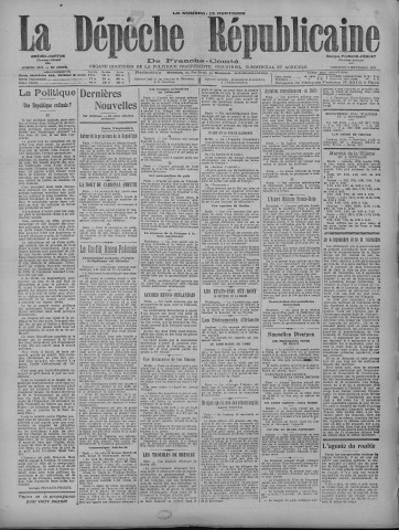 03/09/1920 - La Dépêche républicaine de Franche-Comté [Texte imprimé]
