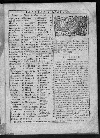 L'Anabaptiste ou le cultivateur par expérience [Texte imprimé] : almanach nouveau /