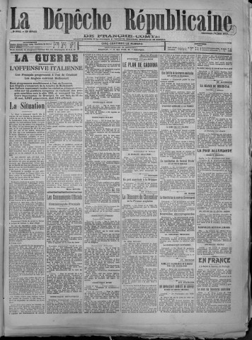 18/05/1917 - La Dépêche républicaine de Franche-Comté [Texte imprimé]