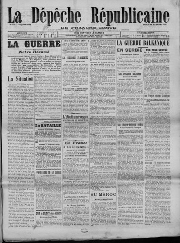 18/12/1915 - La Dépêche républicaine de Franche-Comté [Texte imprimé]