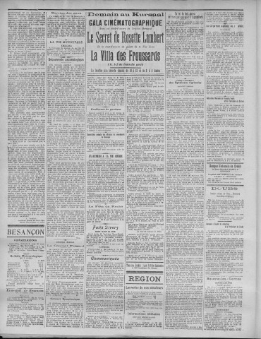 08/04/1921 - La Dépêche républicaine de Franche-Comté [Texte imprimé]