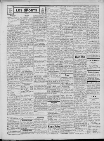 19/06/1933 - La Dépêche républicaine de Franche-Comté [Texte imprimé]