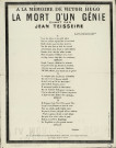 A la mémoire de Victor Hugo : la mort d'un génie /