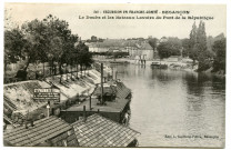 Besançon - Le Doubs et les Bateaux-lavoirs du Pont de la République [image fixe] , Besançon : Edition Gaillard Prêtre, 1912/1920