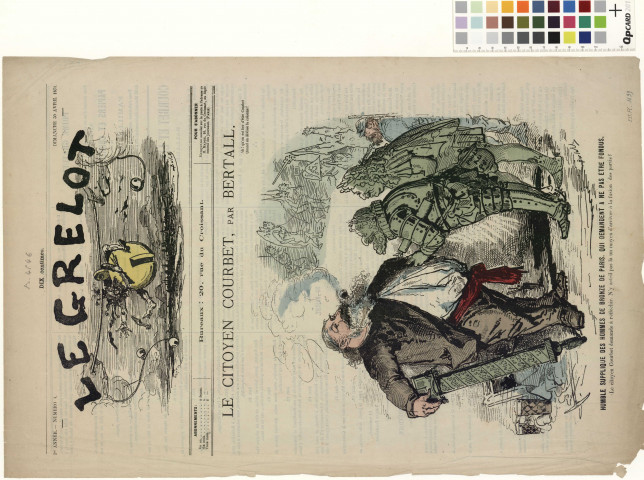 Le Citoyen Courbet [image fixe] / par Bertall , Paris : Le Grelot, 1871