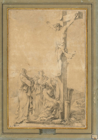 Le Christ en croix, avec la Vierge, sainte Madeleine et saint Jean