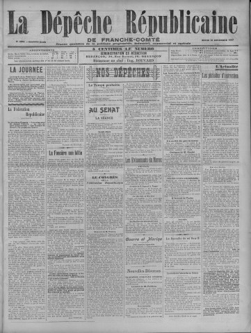 10/12/1907 - La Dépêche républicaine de Franche-Comté [Texte imprimé]