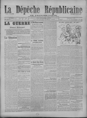 14/04/1916 - La Dépêche républicaine de Franche-Comté [Texte imprimé]