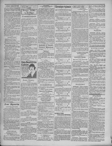 09/02/1924 - La Dépêche républicaine de Franche-Comté [Texte imprimé]