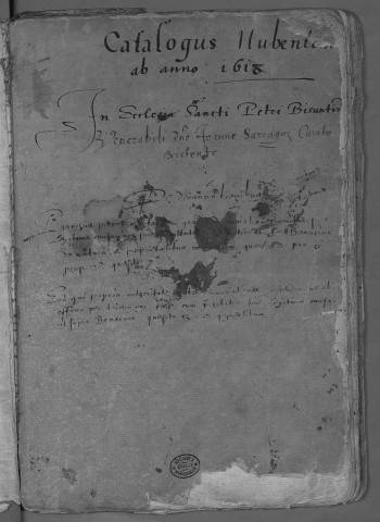 Paroisse Saint Pierre : mariages (janvier 1618 - 9 juin 1656)