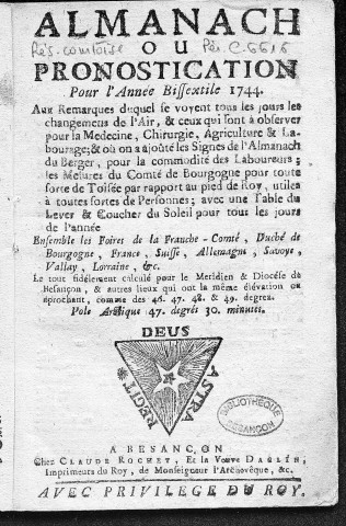 1744 - Dieu soit béni [Texte imprimé]