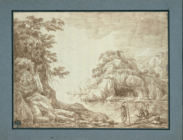 20 - Vue des côtes de la mer / Hubert Robert , [Rome ?], [circa 1761]