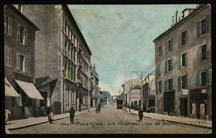 Besançon. Les Chaprais ; rue de Belfort [image fixe] , Besançon : L. V. & Cie, 1904/1920